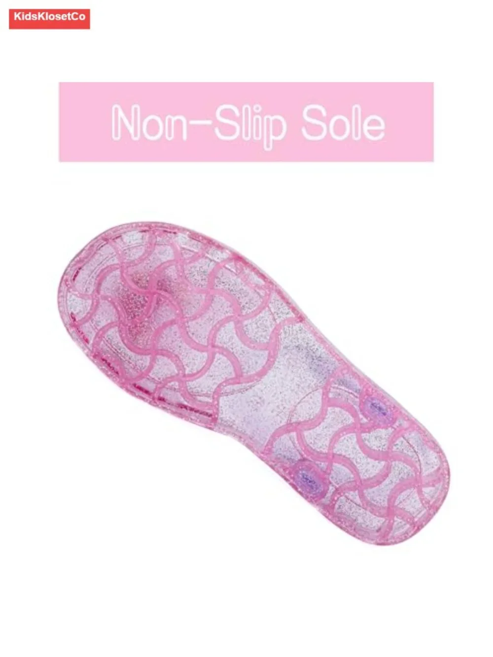 Girls Soft Sole Jelly Sandals Closed Toe Comfortable Princess Summer Dress